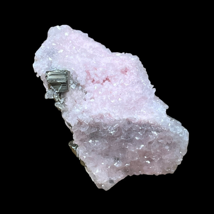 rhodochrosite PSM calcite avec pyrite Madem-Lakko Mine, Cassandra Mines, Grece DA16