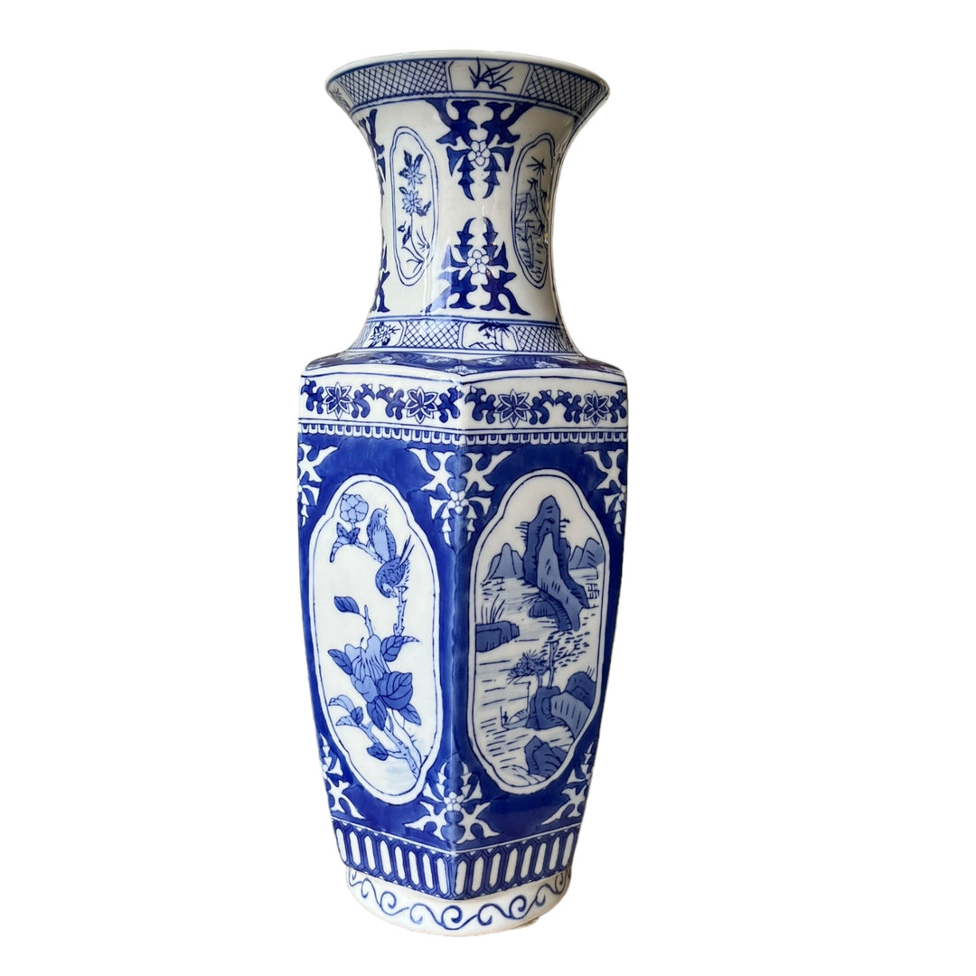 grand vase chinois en céramique 44cm xxe