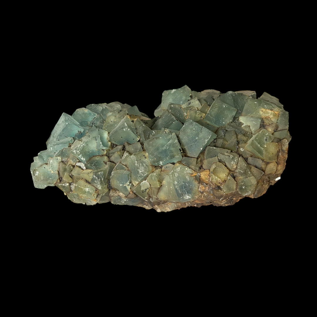 Fluorite bleue, chalcopyrite Le Burc Tarn France DB14