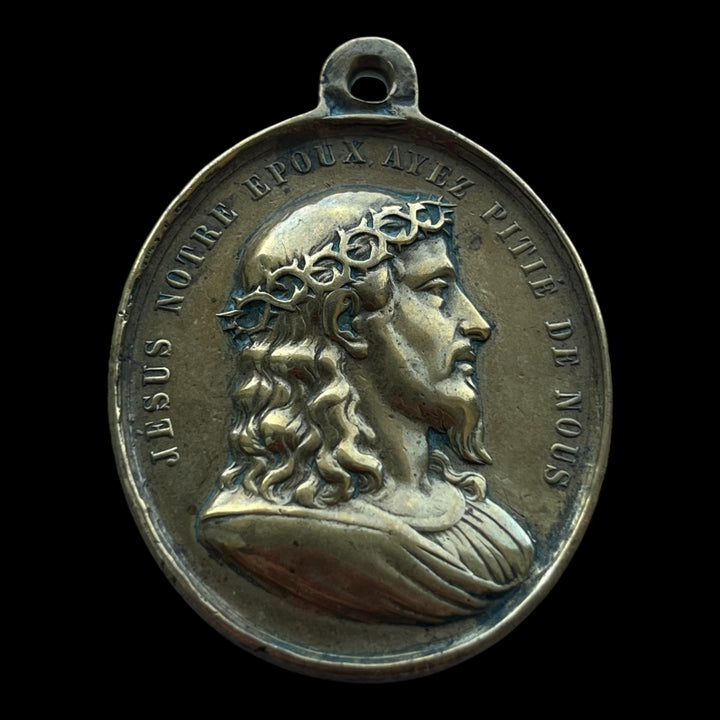 Médaille religieuse de Marie par Vachette époque Restauration