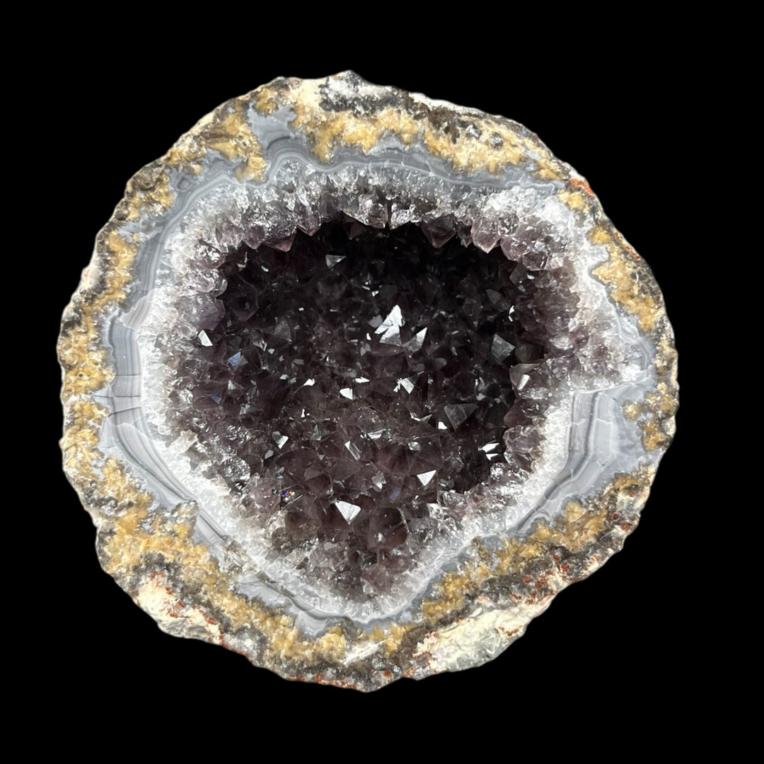 Géode Coconuts Amethyst und Calcite La Choyas Mexico DB169