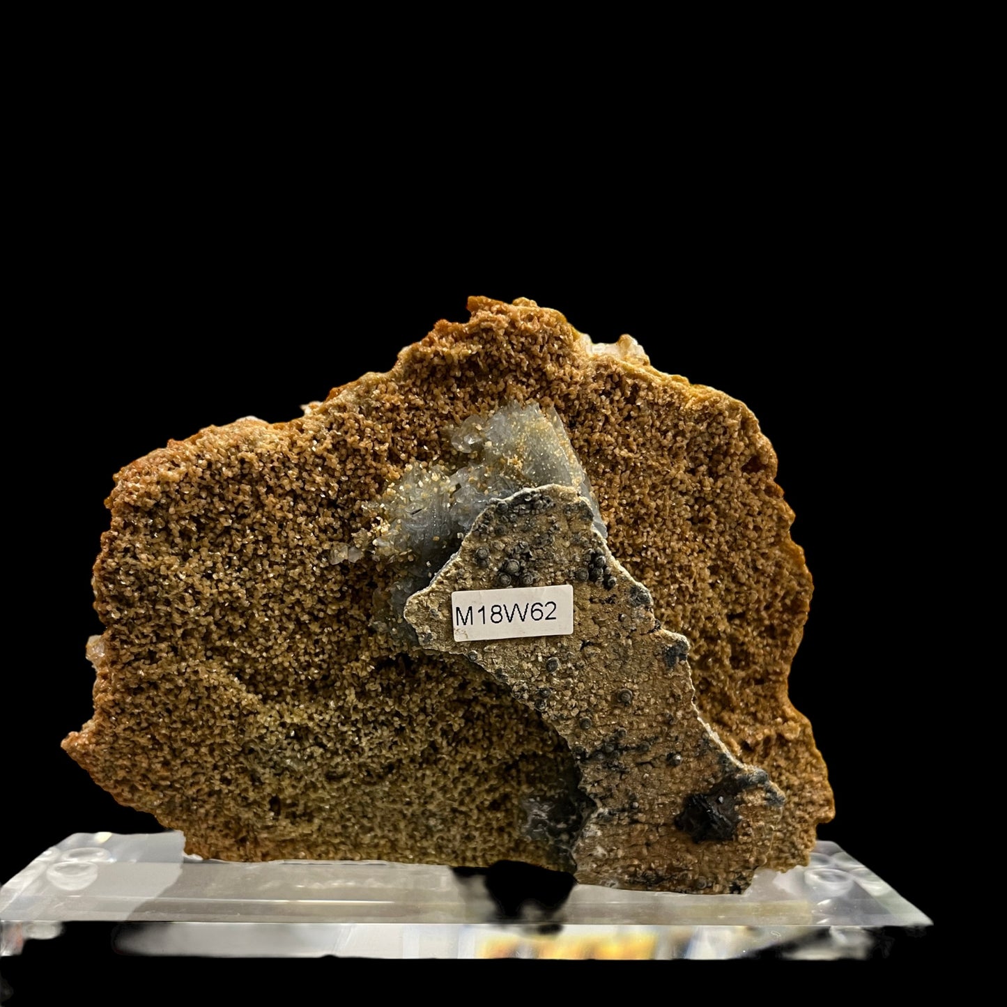 Millerite über Dolomit Baryte, Calcit, Marcasit, Sphalerit Zollvere Deutschland M18W62