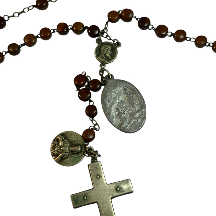 heavy boxwood rosary XIXth