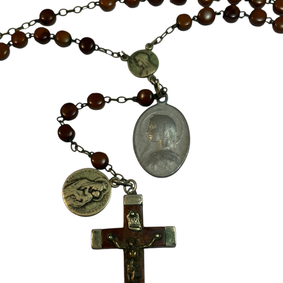 heavy boxwood rosary XIXth