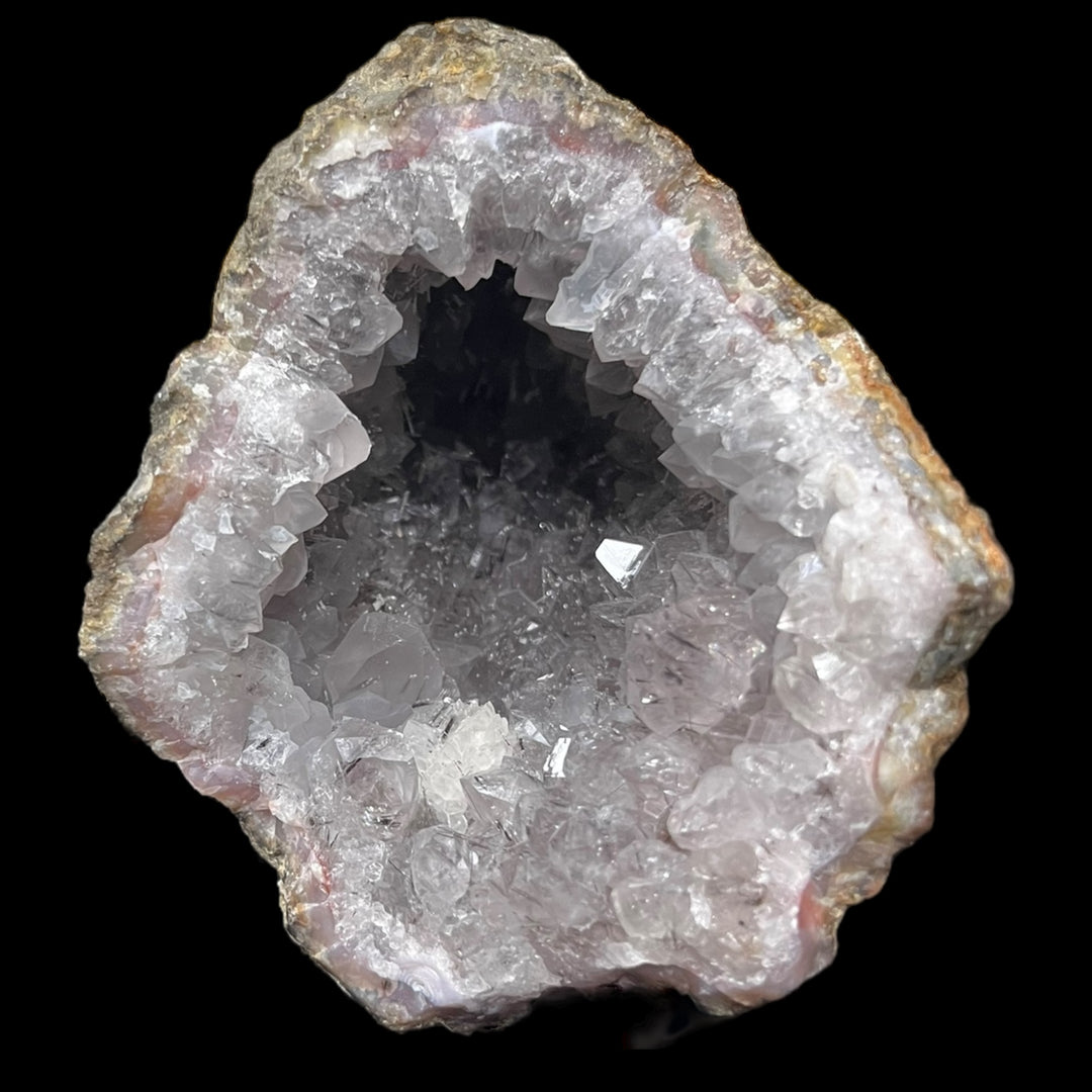 Géode Quartz hématite Maroc DA176