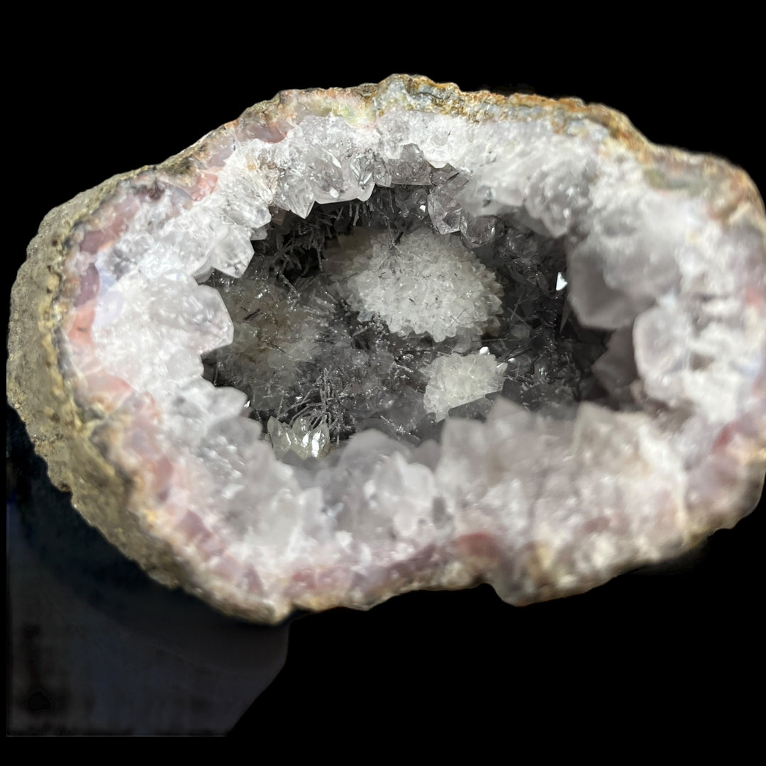 Géode Quartz hématite Maroc DA176