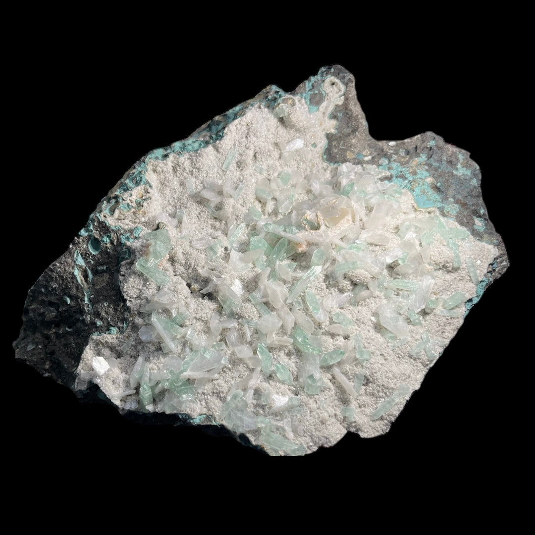 Apophylite verte stilbite calcite Inde DR129