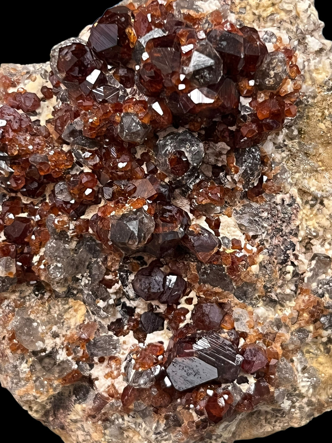 Spessartine quartz fumé Tongbei Fujian Chine DR9