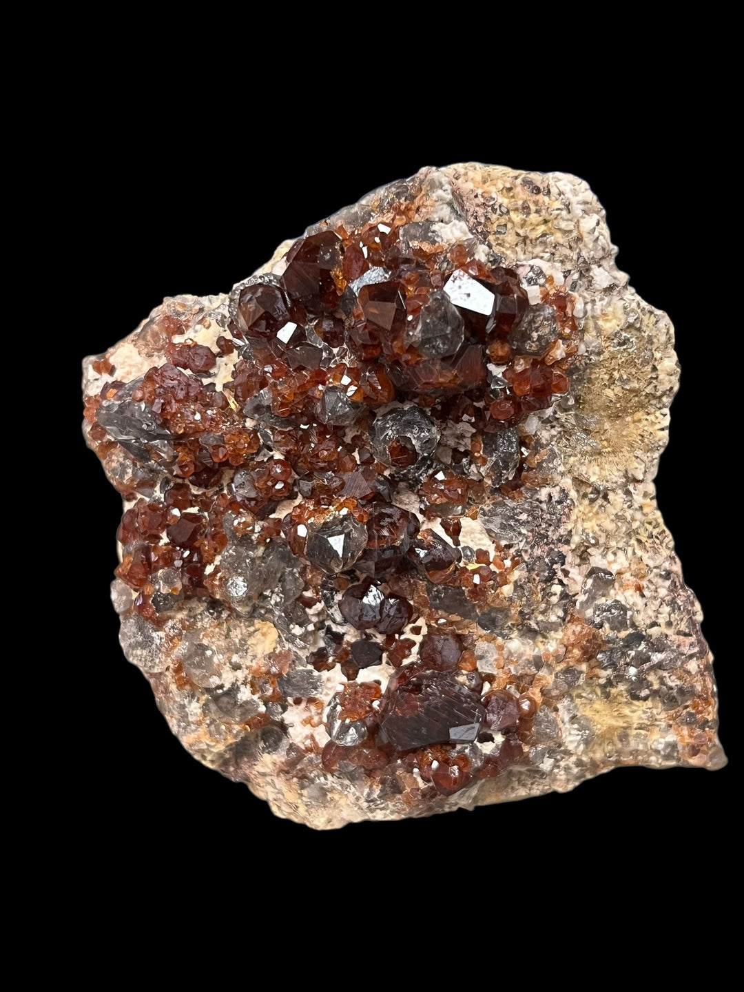 Spessartine quartz fumé Tongbei Fujian Chine DR9