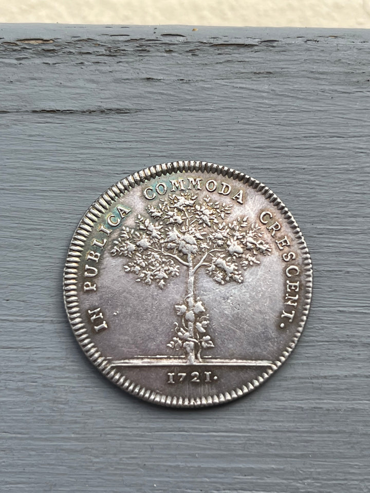 Silver Token, Engagement Louis XV und Marie-Annanti-Victoire in Spanien 1721
