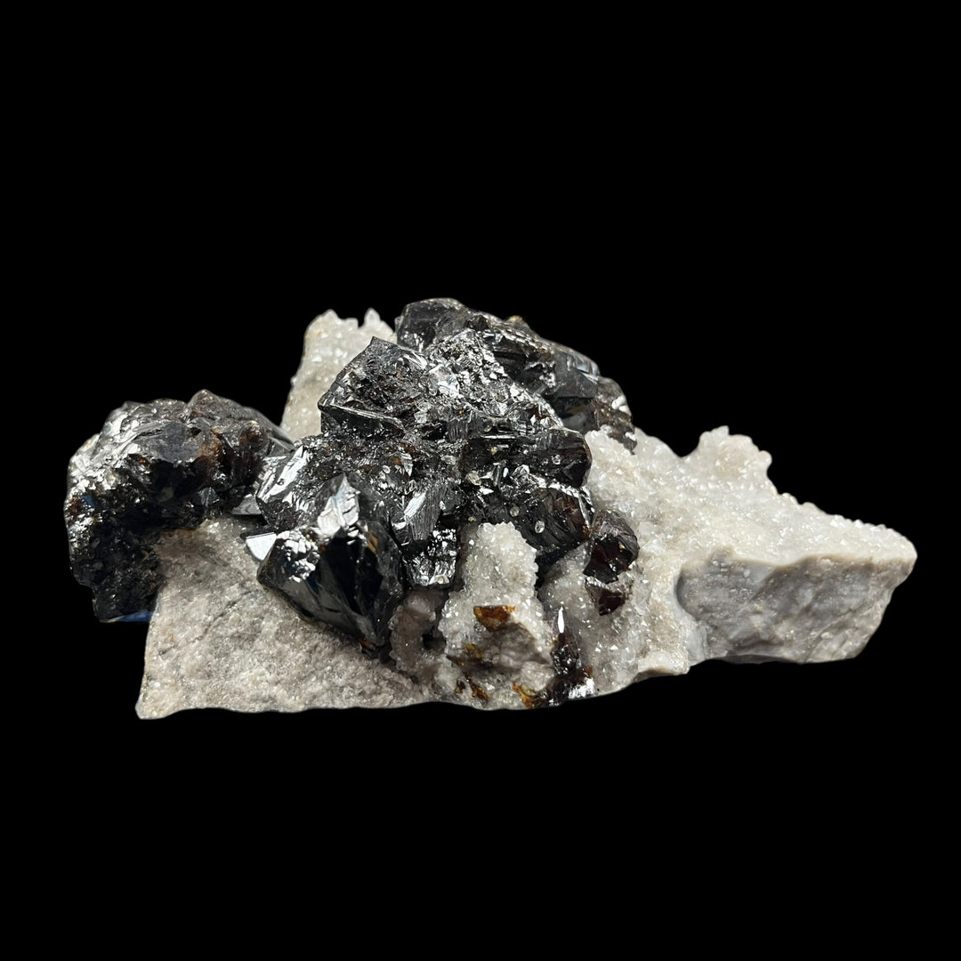 Sphalérite sur quartz Elmwood  mine Tennessee USA DR289