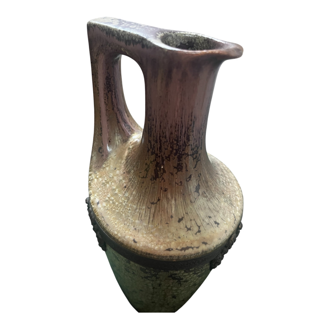 Art Nouveau pitcher ewer Sarreguemines