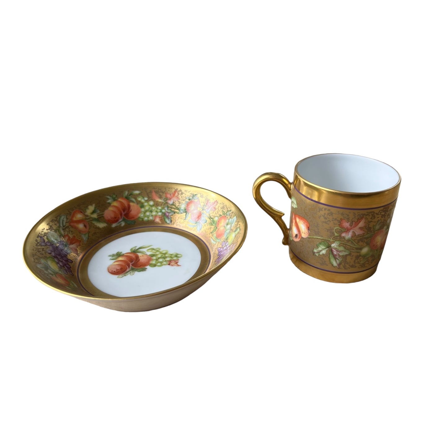 Tasse à café porcelaine de l’ancienne manufacture royale de Limoges Botticelli