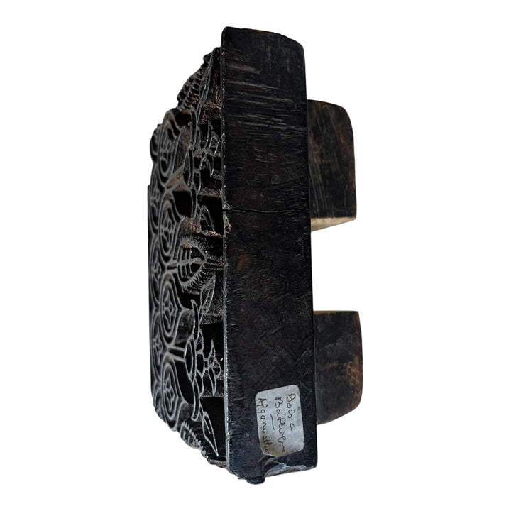 Rare Bois à bathique / Tampon d’impression en bois sculpté – Afghanistan, XIXe siècle