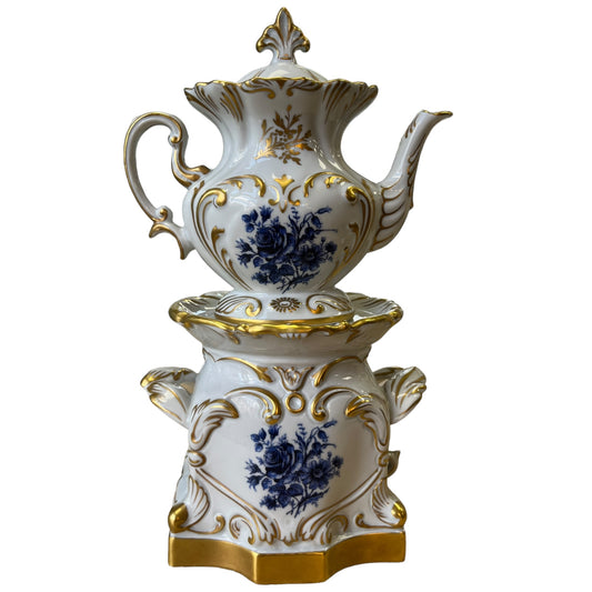 Tisaniere en porcelaine de Limoges XXe siècle