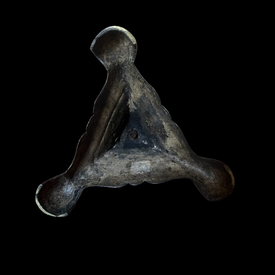 Paire de pique-cierge d’église haute époque 43 cm