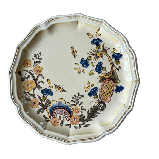 earthenware plate from salins decor of align