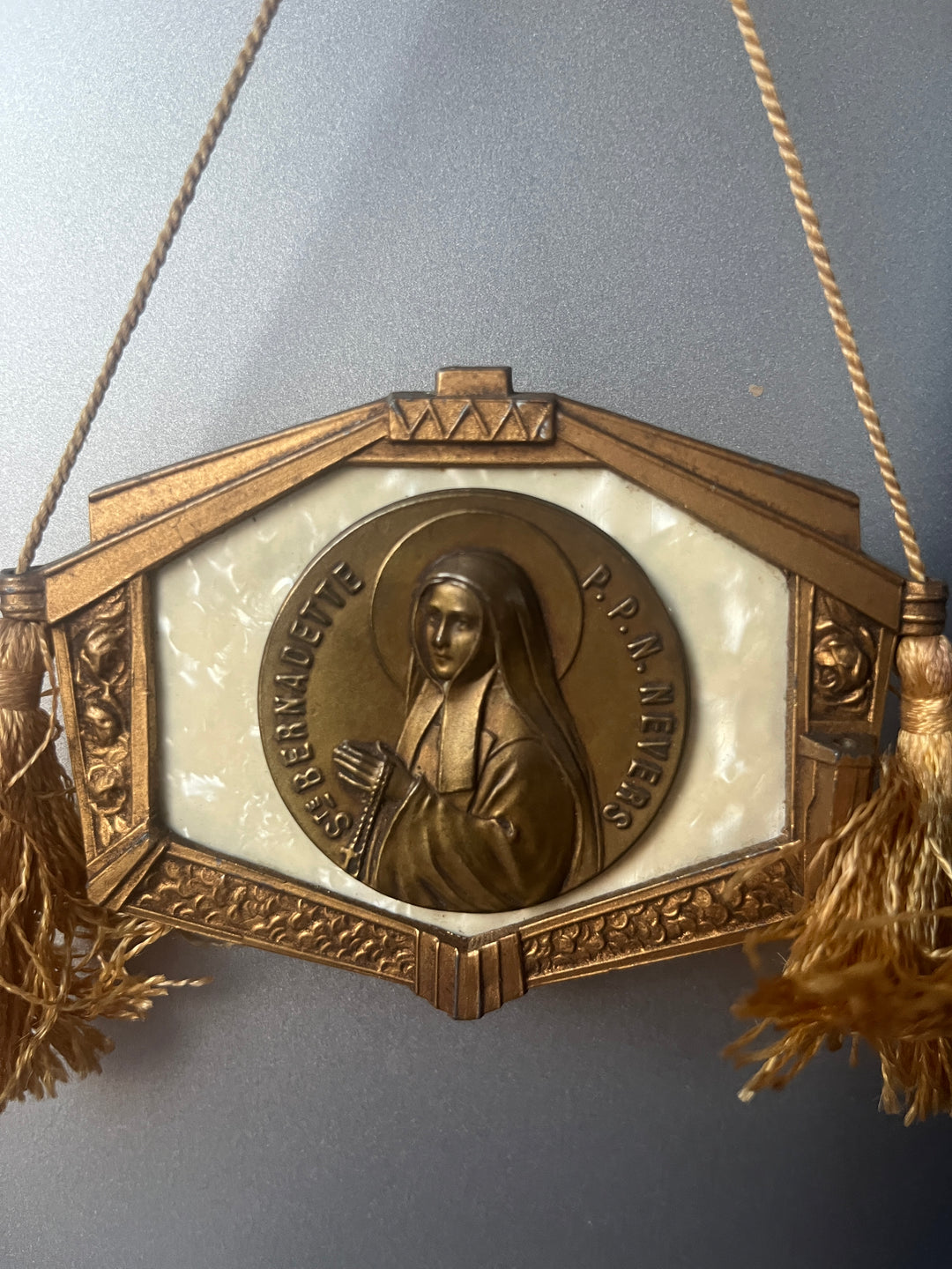 Art Deco Medal of Sainte Bernadette P P N Nevers