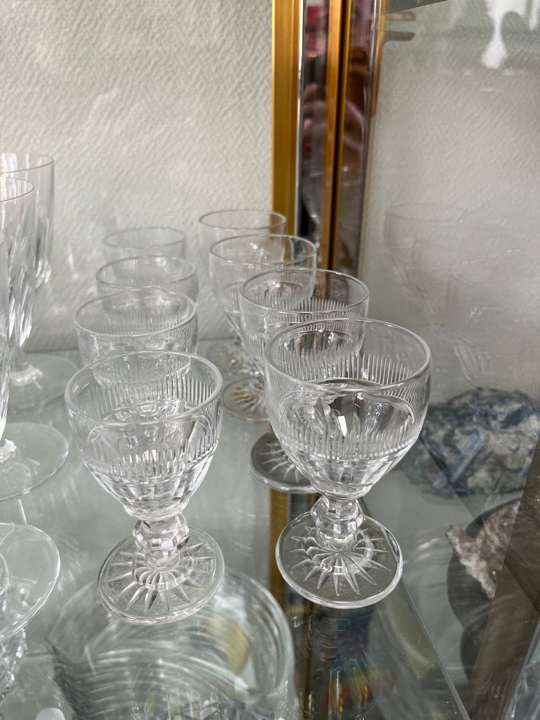 set of 8 crystal glasses Baccarat 1841