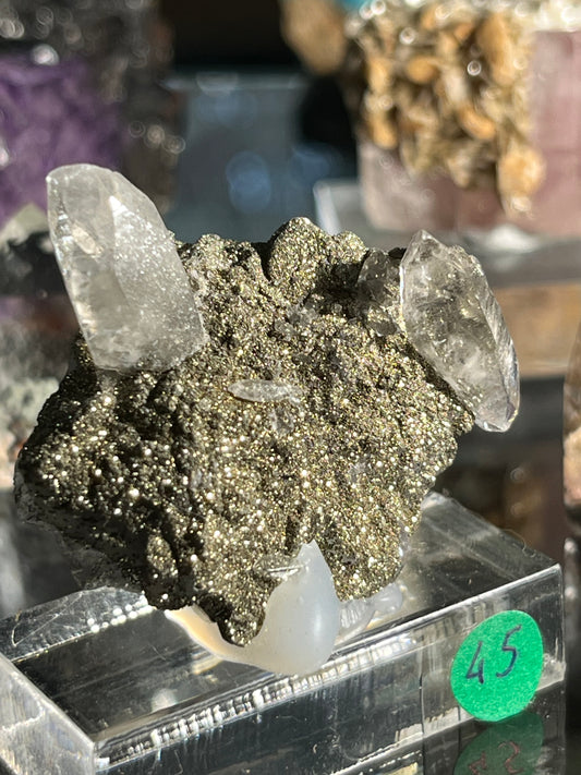 Fluorite pyrite calcite Spain FLS24