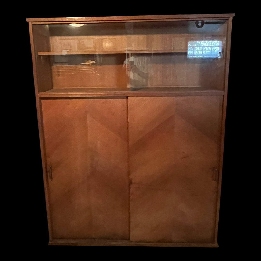 Buffet vitrine parisien vintage MARCEL SCHWIRTZ 30 cm de large
