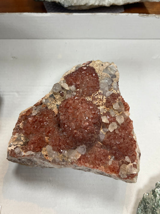 Quartz hématoide calcite Maroc C71