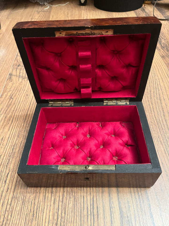 coffret à bijoux ou à couture Napoléon III marqueterie Boulle