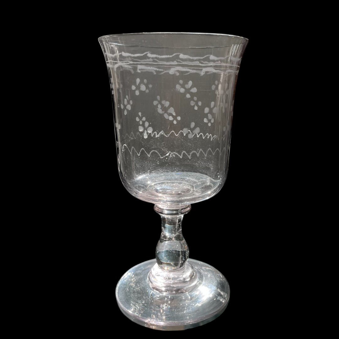 Crystal wedding glass height 20.7 cm