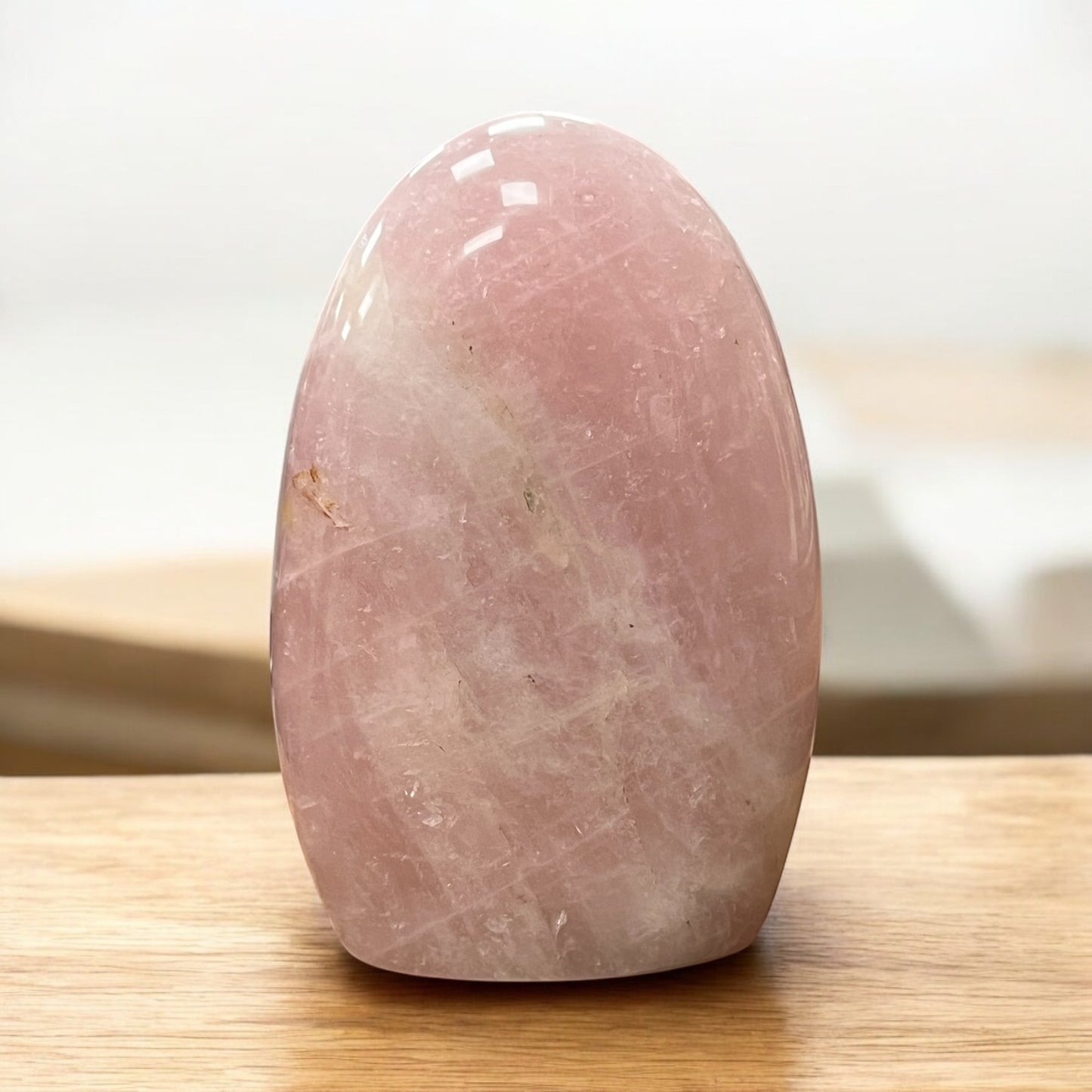 Quartz rose poli Madagascar 1kg QTZR4