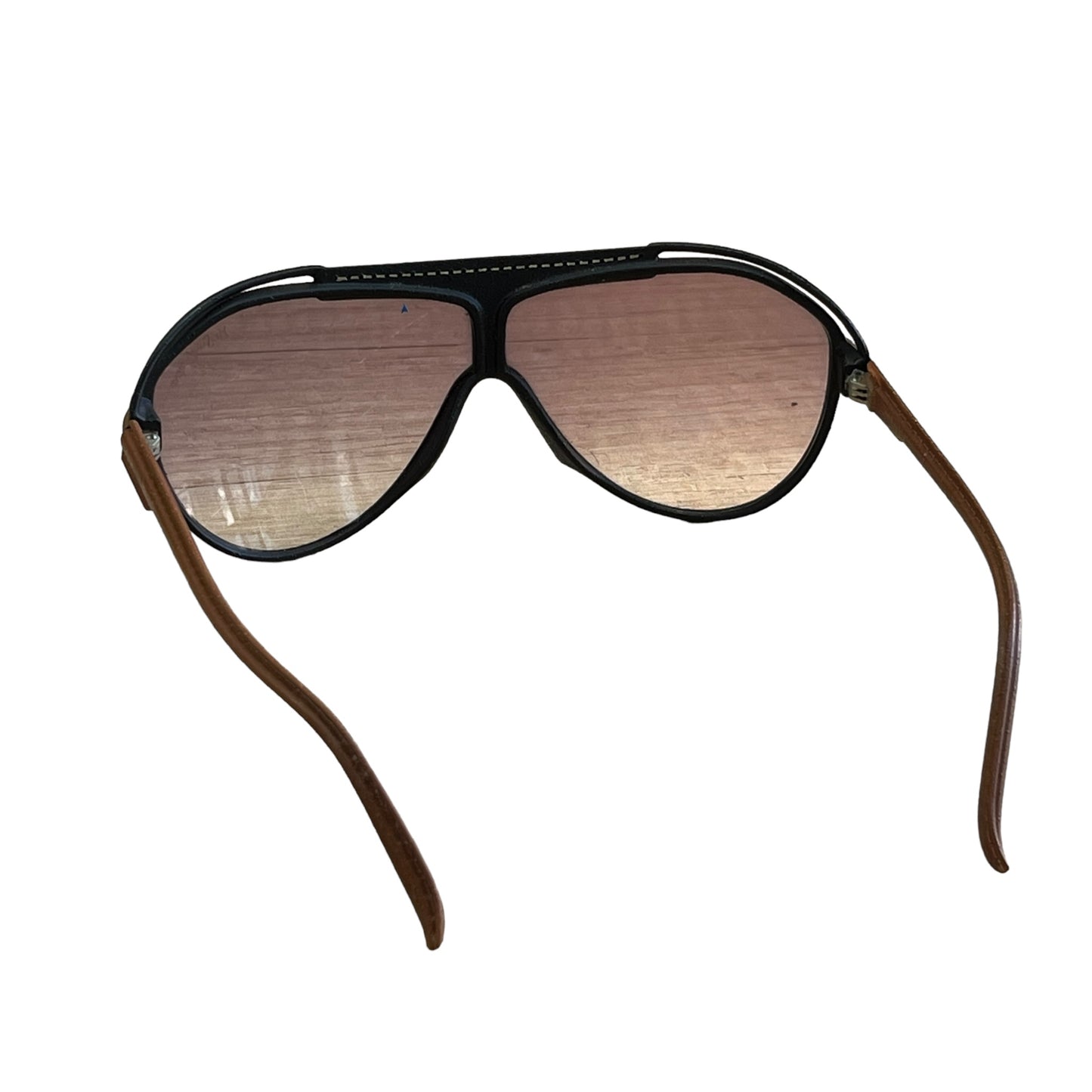 lunettes de soleil cuir yves saint Laurent années 1980