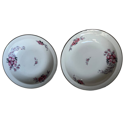 2 Limoges BHL round hollow dishes
