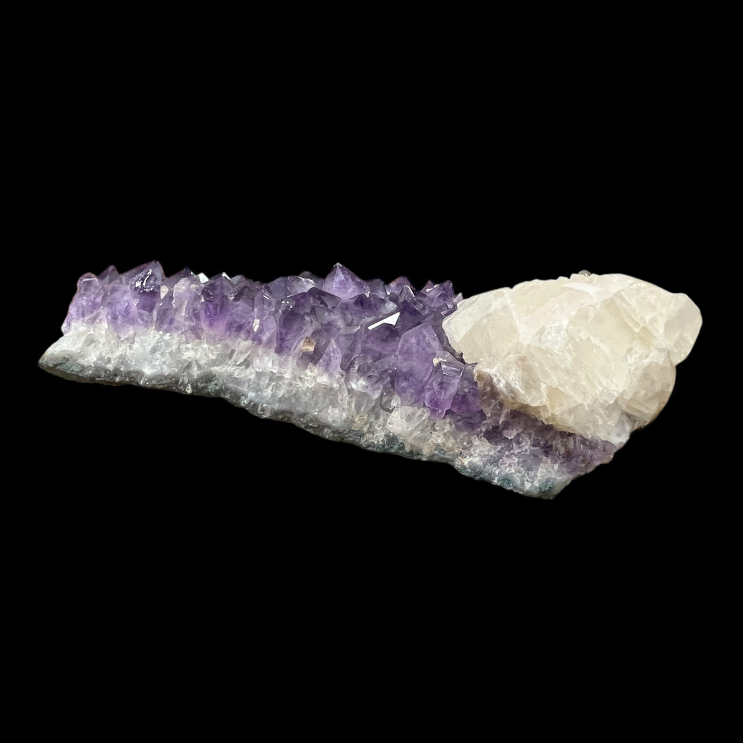 Grande Druse Améthyste avec calcite Brésil