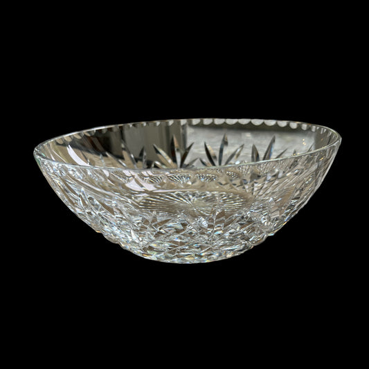 Engraved crystal salad bowl 19.5cm