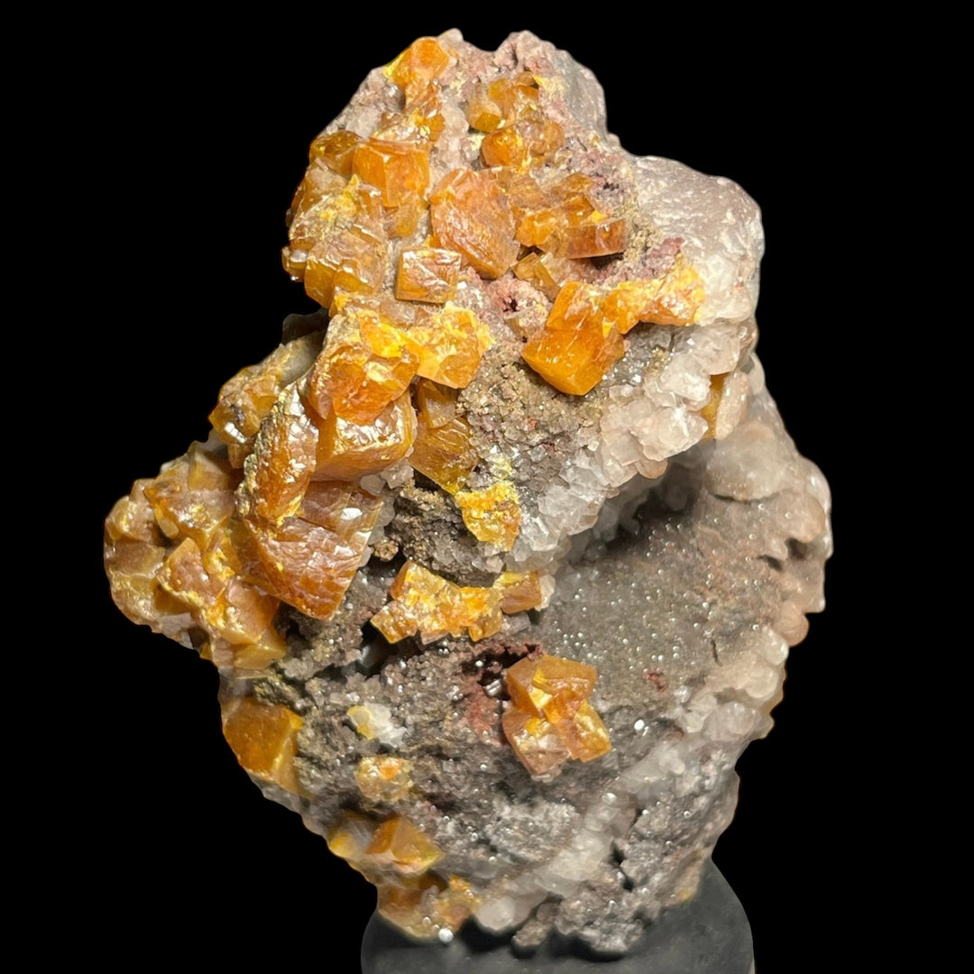 Wulfenite calcite Mexico C48