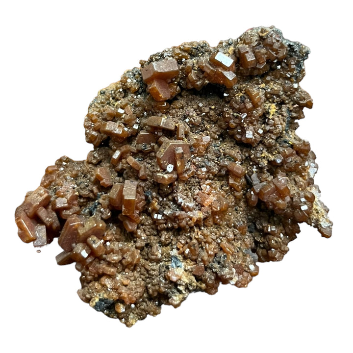 Vanadinite sur goethite Maroc DR44