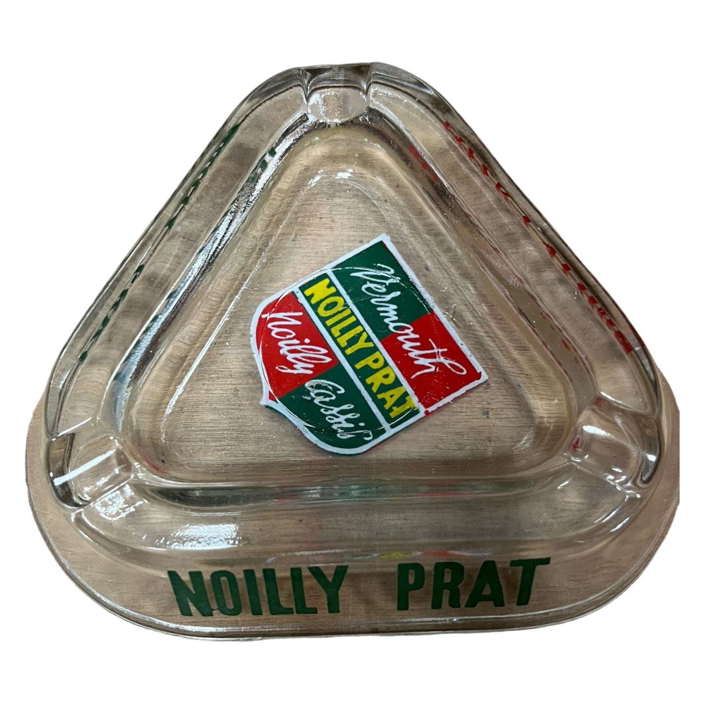 Винтажная стеклянная пепельница Noilly Prat