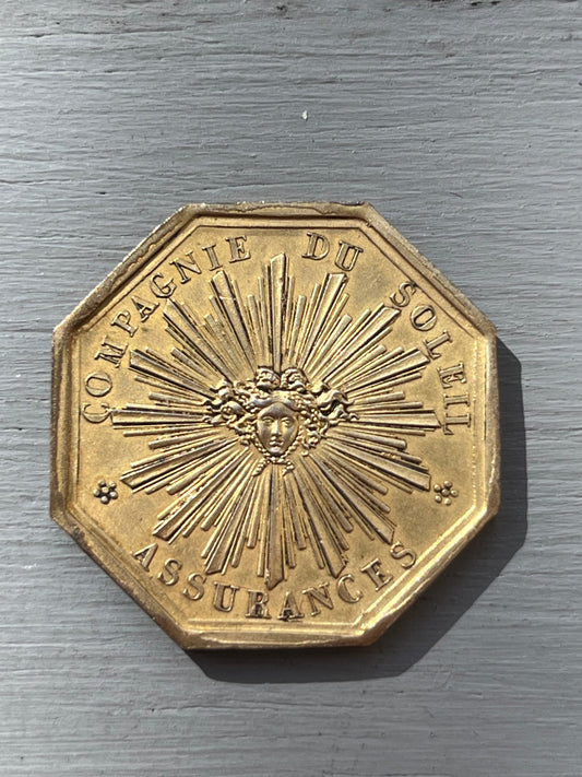 Серебряный позолоченный жетон, СТРАХОВАНИЕ, Compagnie du Soleil