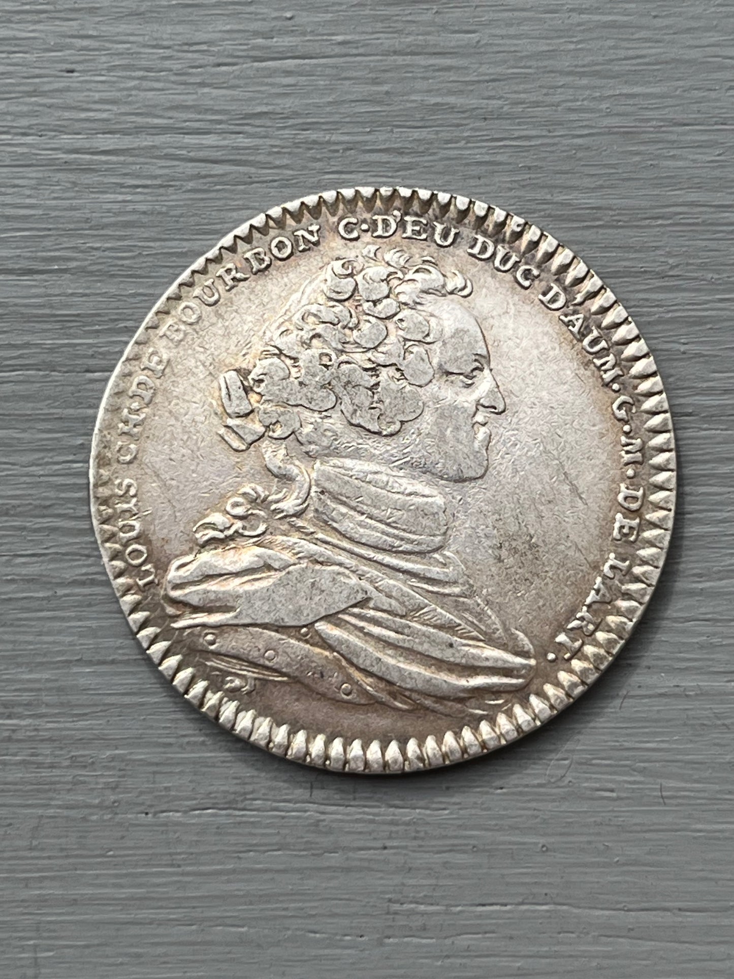 Silver token, ARTILLERY, Louis Ch de BOURBON