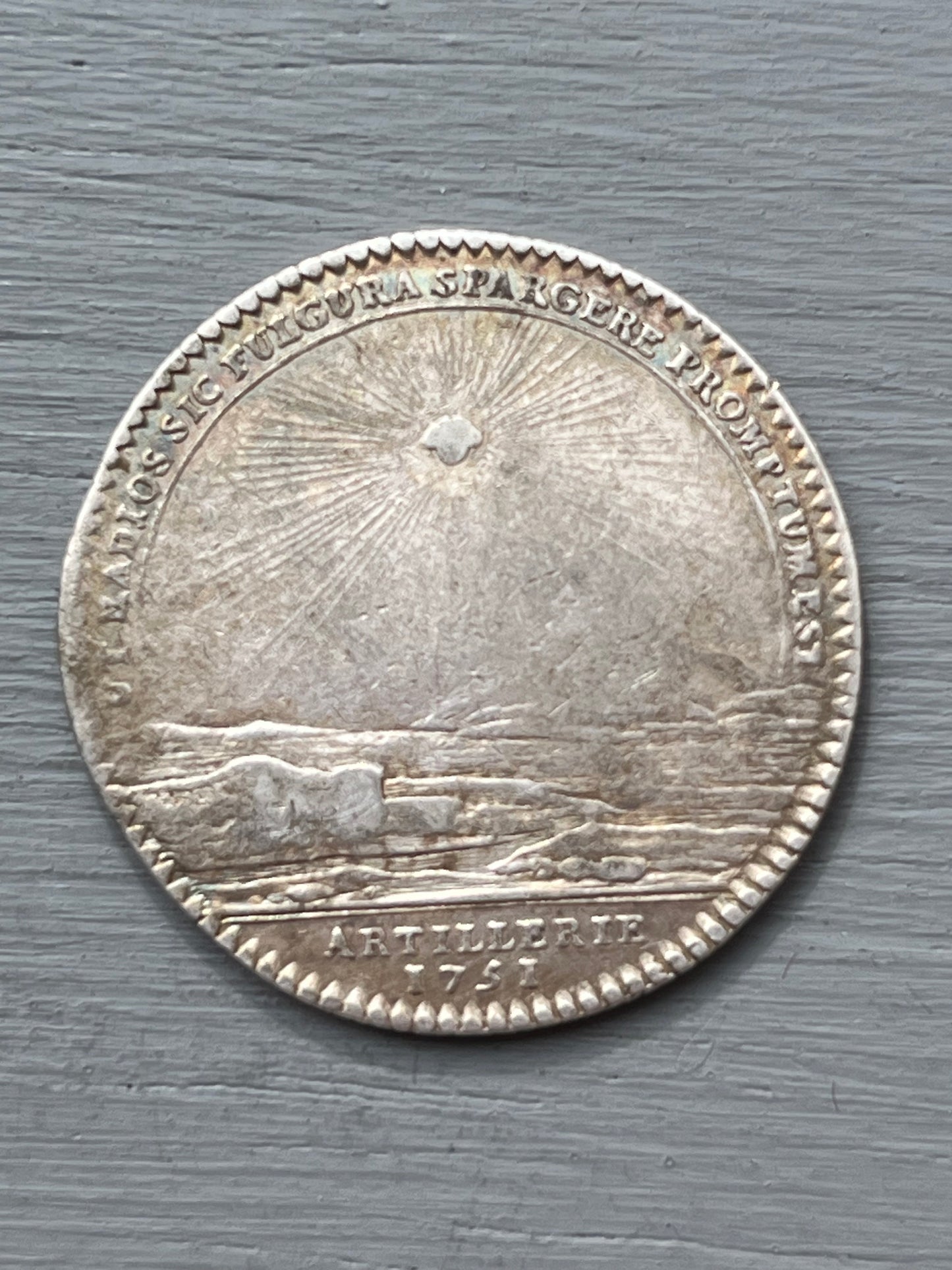 Silver token, ARTILLERY, Louis Ch de BOURBON