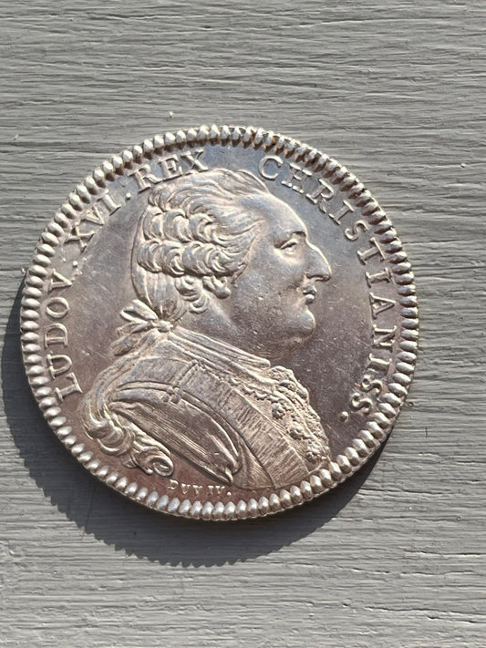 Jeton argent , BOURGOGNE, LOUIS XVI, comitia burgundiae 1785