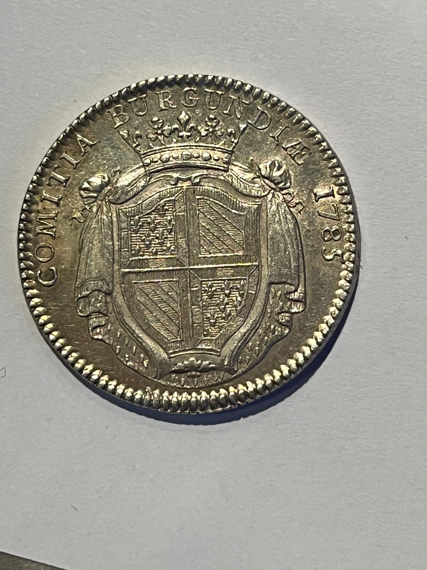 Silver Token, Burgund, Louis XVI, Comitia Burgundiae 1785