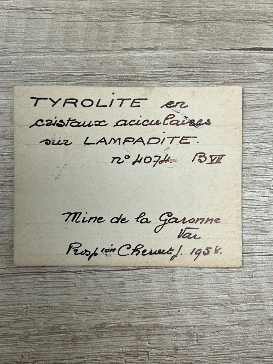 tyrolite sur lampadite mine de la garonne collection Chervet France