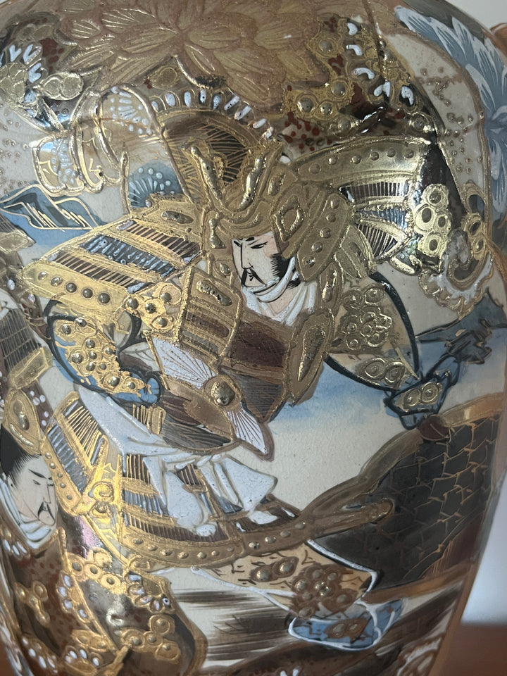 pair of large Japanese vases with ceramic