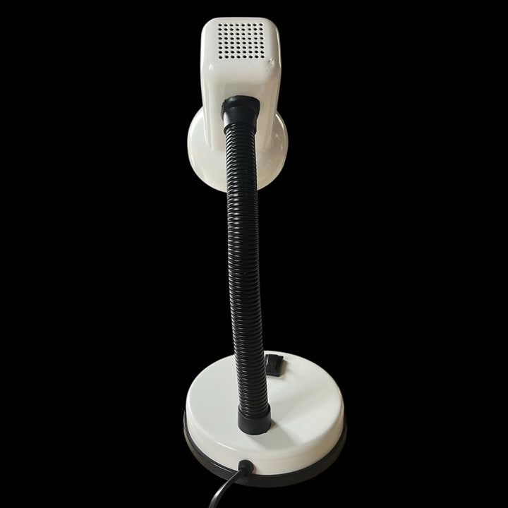 Lampe de bureau nuova Veneta Lumi flexible blanche années 1980