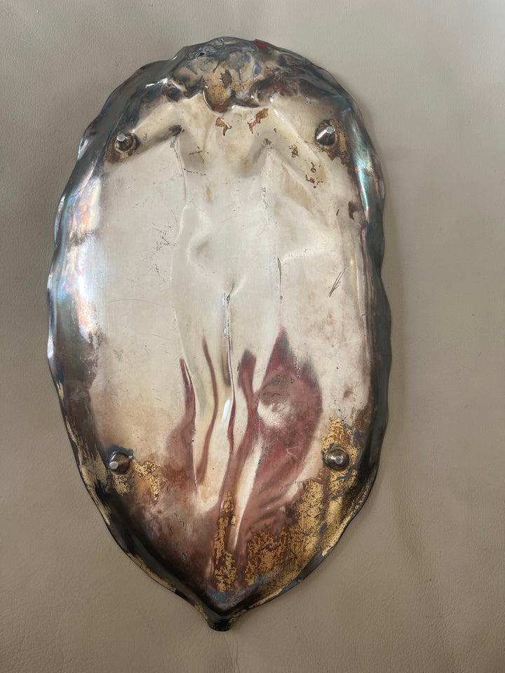 grand vide poche  jugenstil art nouveau femme naïade aux fleurs