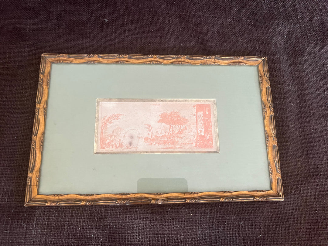 lithographie sanguine originale de Le clerc