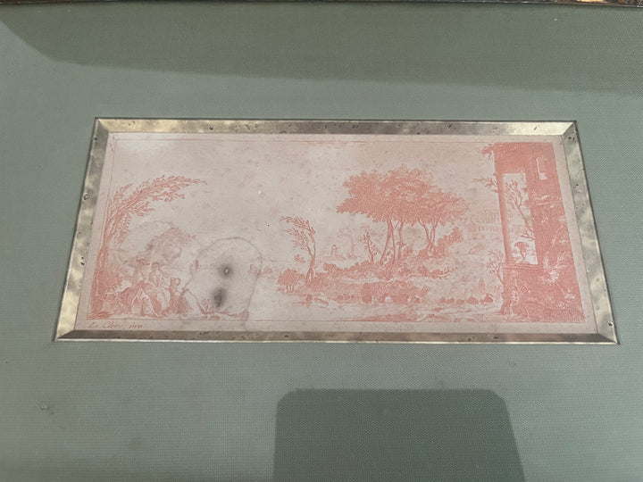 lithographie sanguine originale de Le clerc
