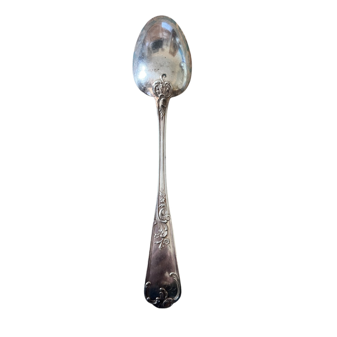 12 cuillères à soupe style louis xv métal argenté 84g