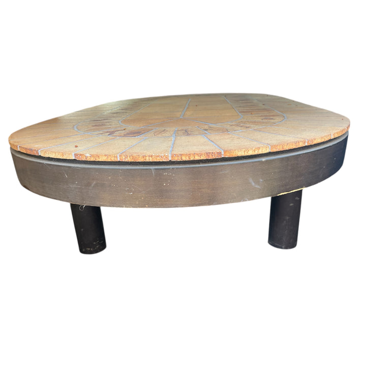 table basse herbier ovale Capron