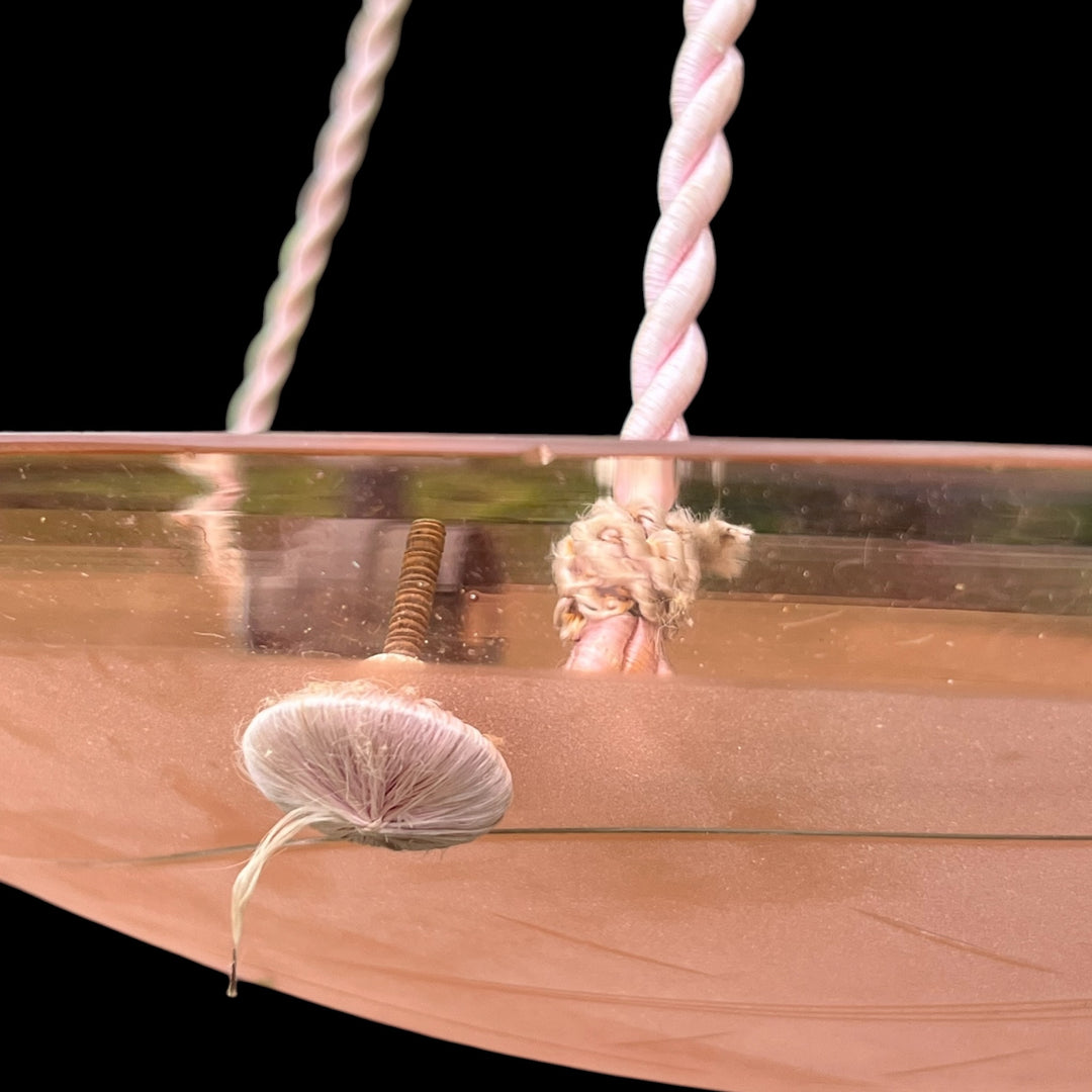 suspension style art déco rose